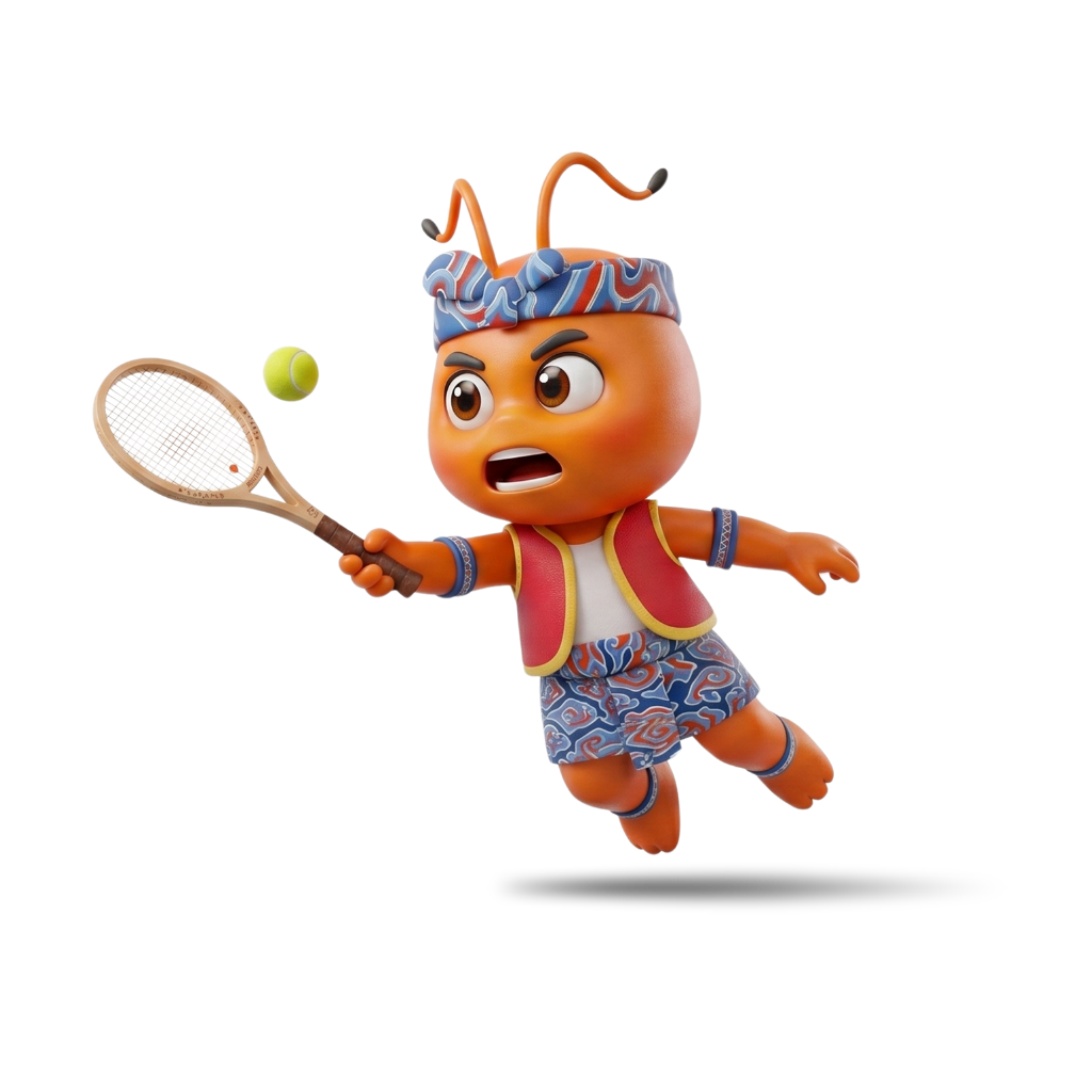 Ilustrasi Cabor Tenis Lapangan