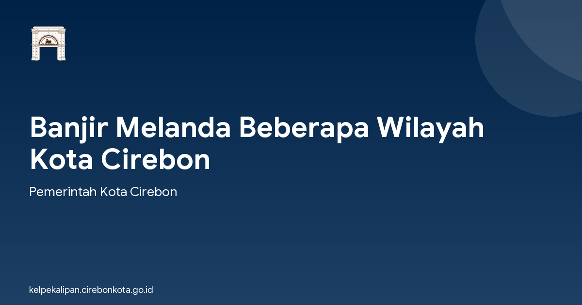 Banjir Melanda Beberapa Wilayah Kota Cirebon