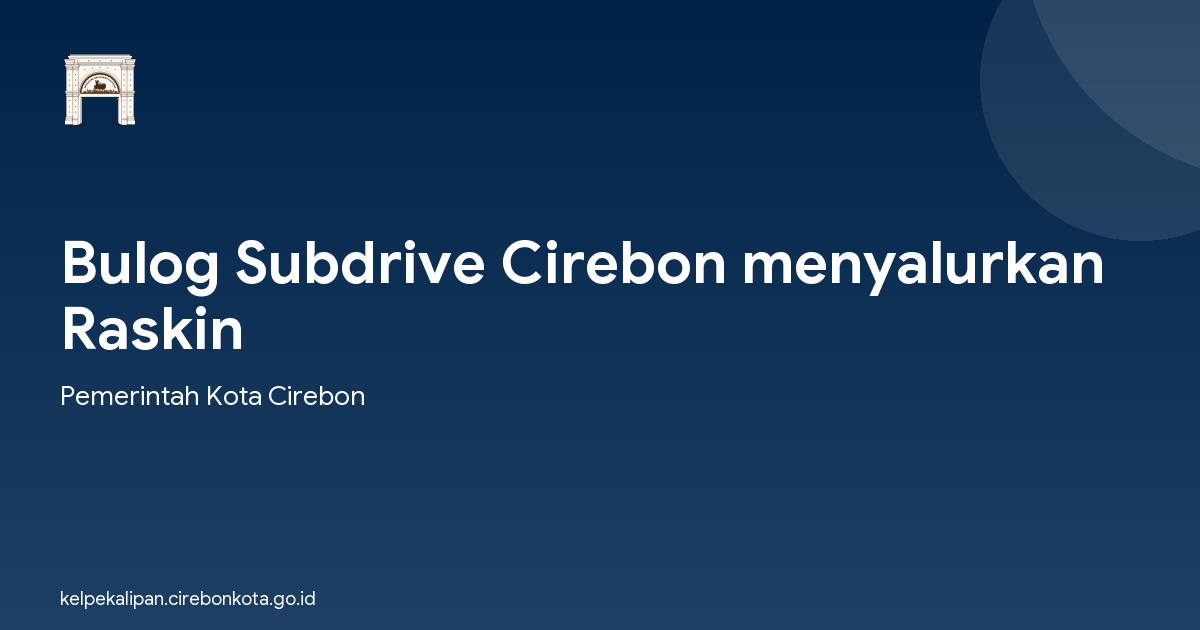 Bulog Subdrive Cirebon menyalurkan Raskin