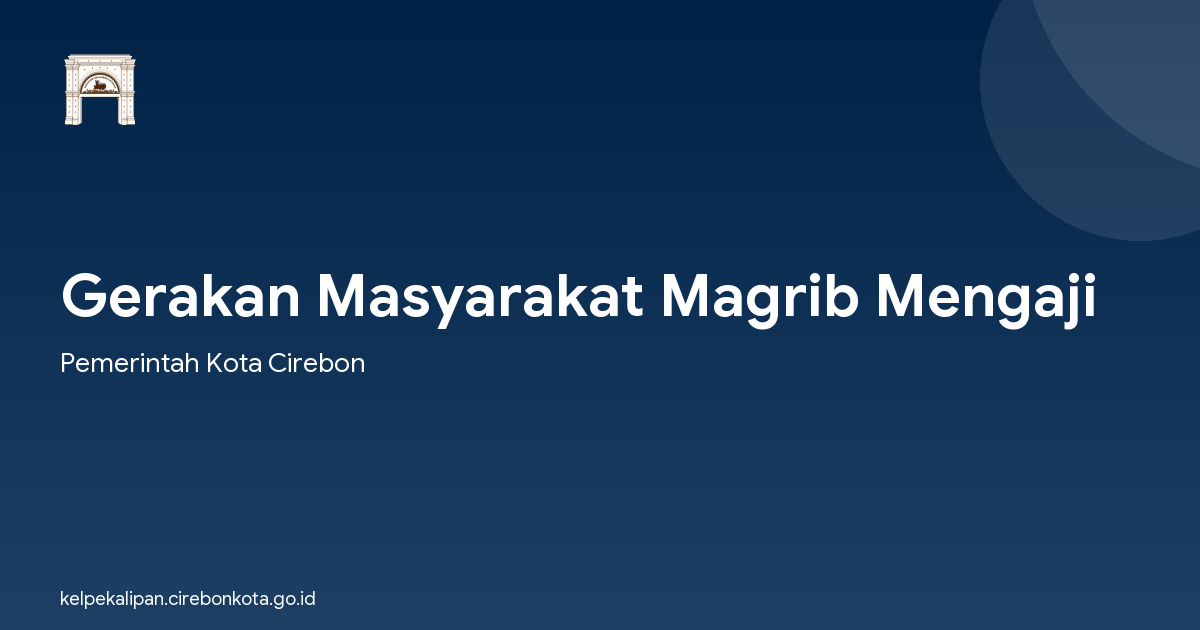 Gerakan Masyarakat Magrib Mengaji