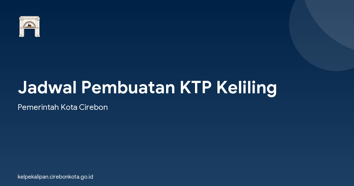 Jadwal Pembuatan KTP Keliling