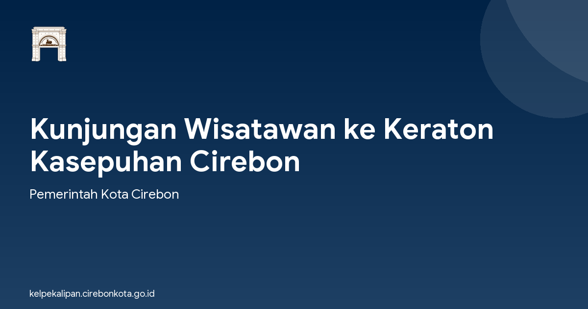 Kunjungan Wisatawan ke Keraton Kasepuhan Cirebon