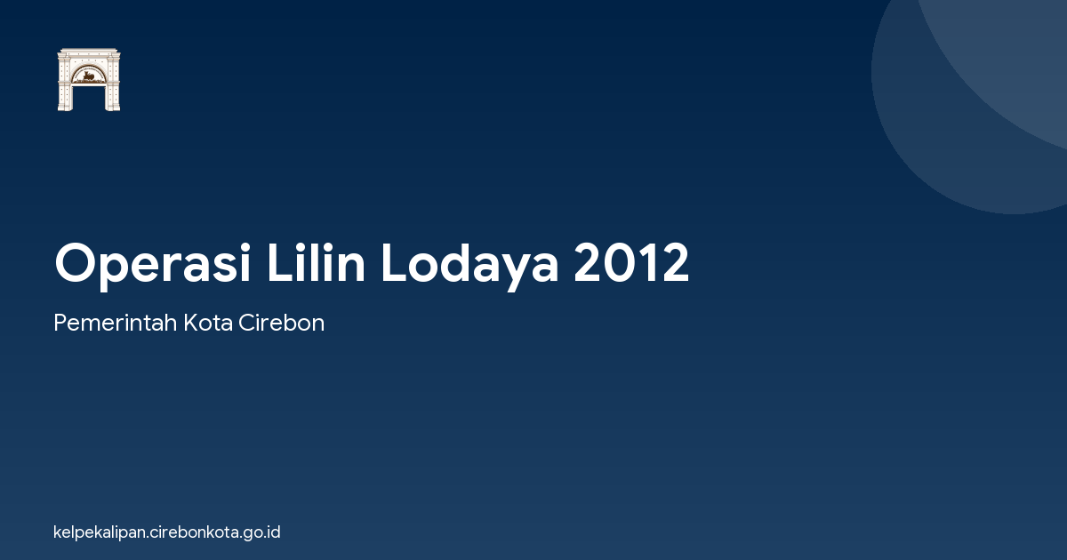 Operasi Lilin Lodaya 2012