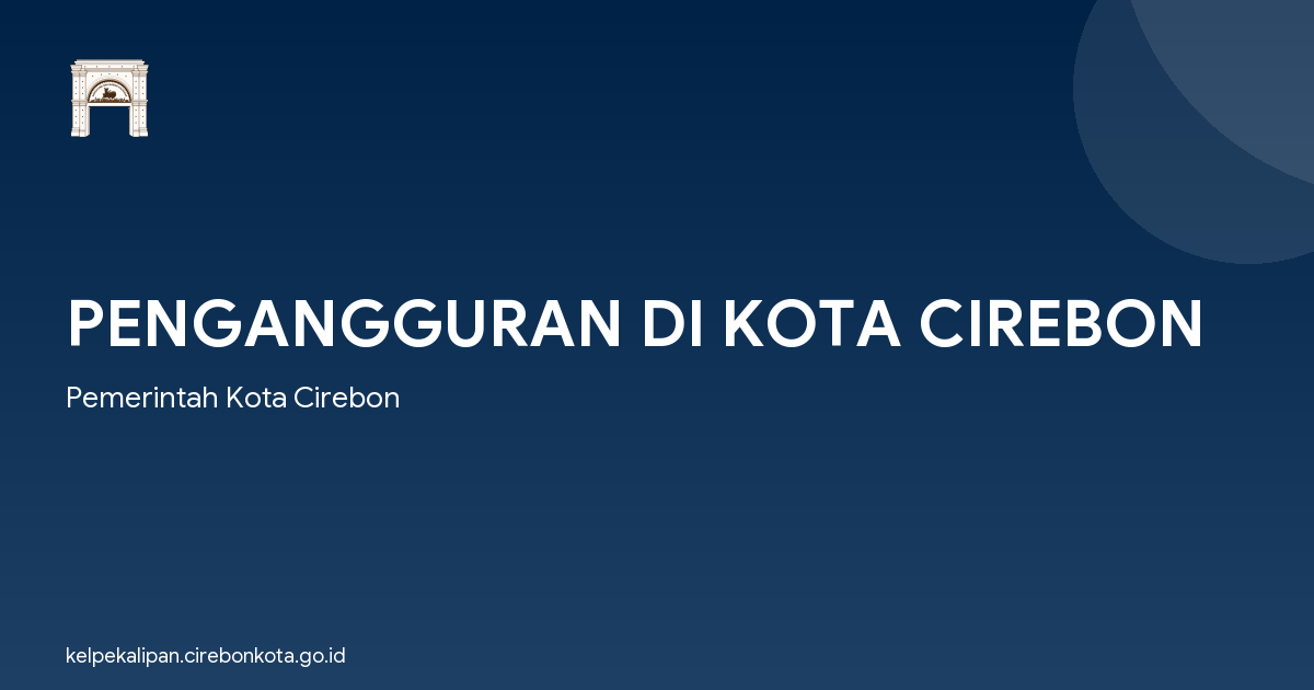 PENGANGGURAN DI KOTA CIREBON