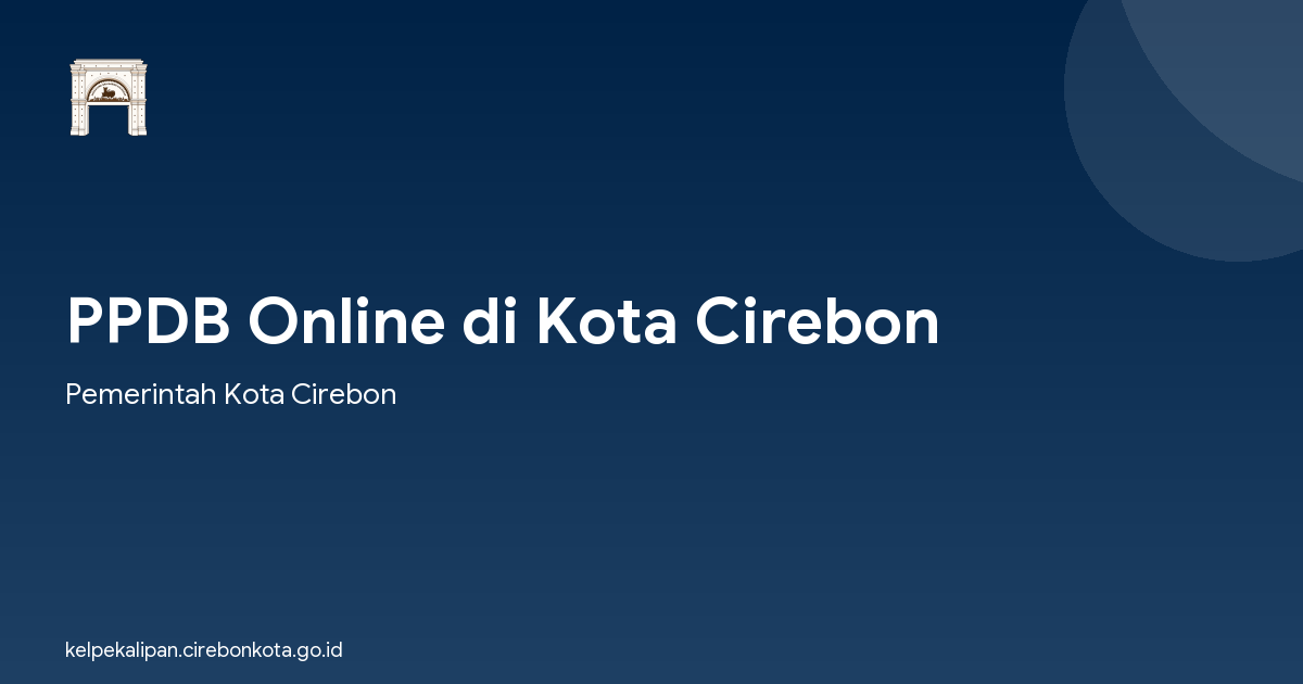 PPDB Online di Kota Cirebon