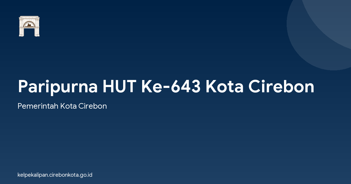 Paripurna HUT Ke-643 Kota Cirebon