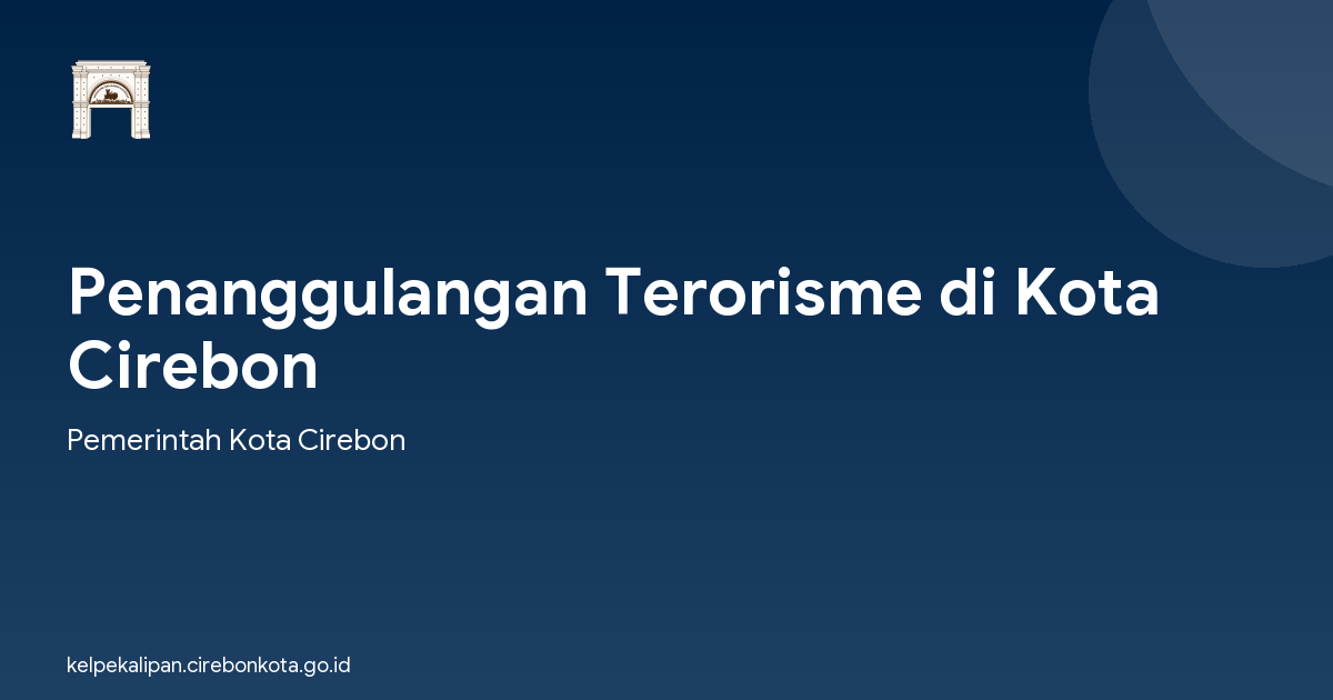 Penanggulangan Terorisme di Kota Cirebon