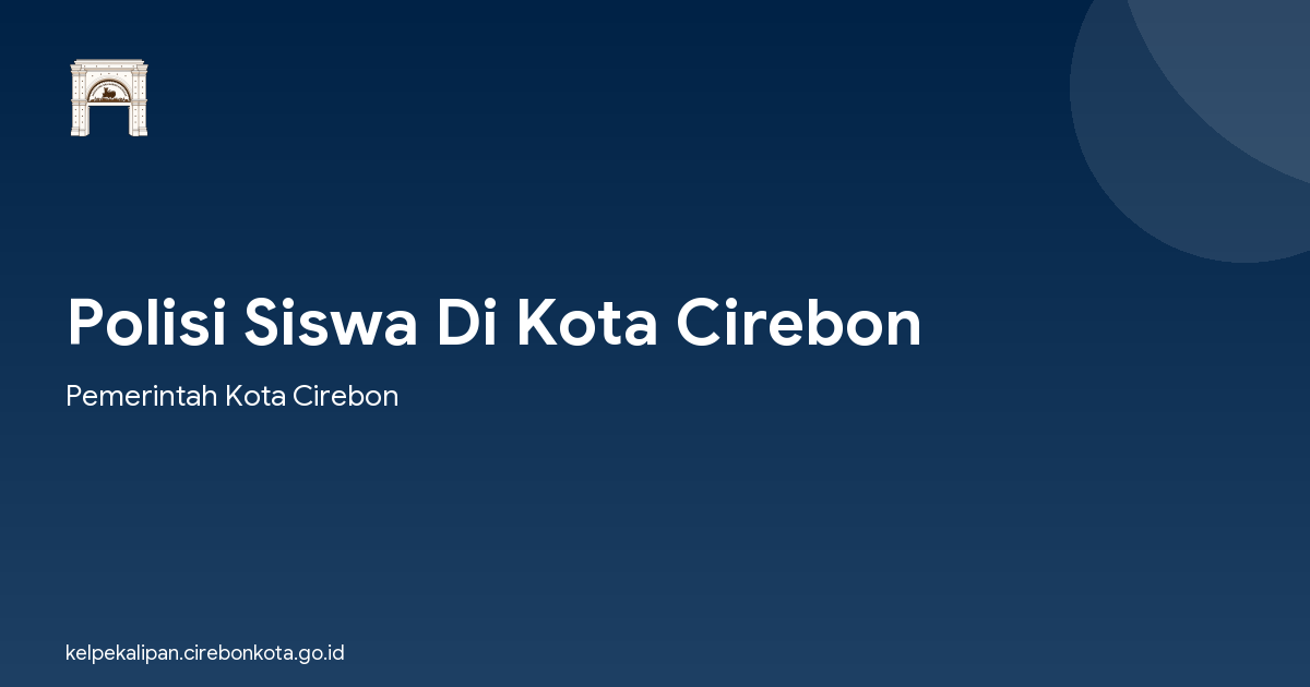 Polisi Siswa Di Kota Cirebon