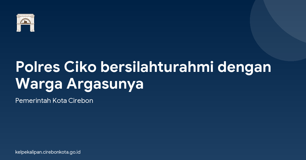 Polres Ciko bersilahturahmi dengan Warga Argasunya
