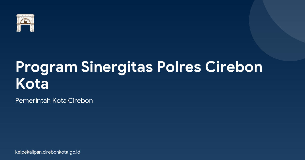 Program Sinergitas Polres Cirebon Kota