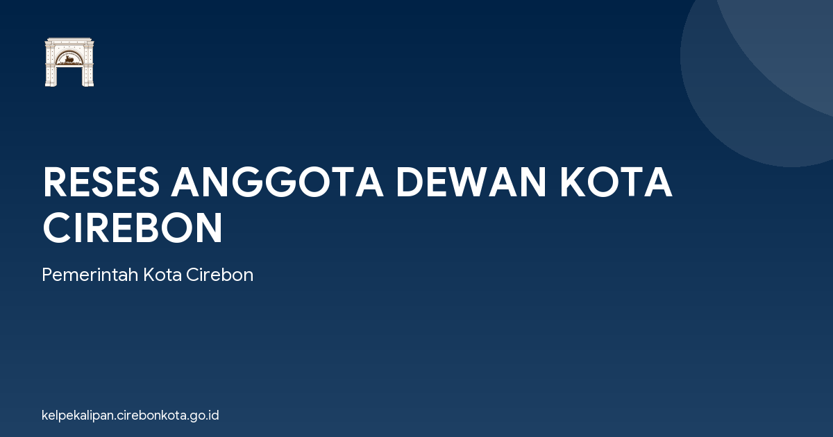 RESES ANGGOTA DEWAN KOTA CIREBON