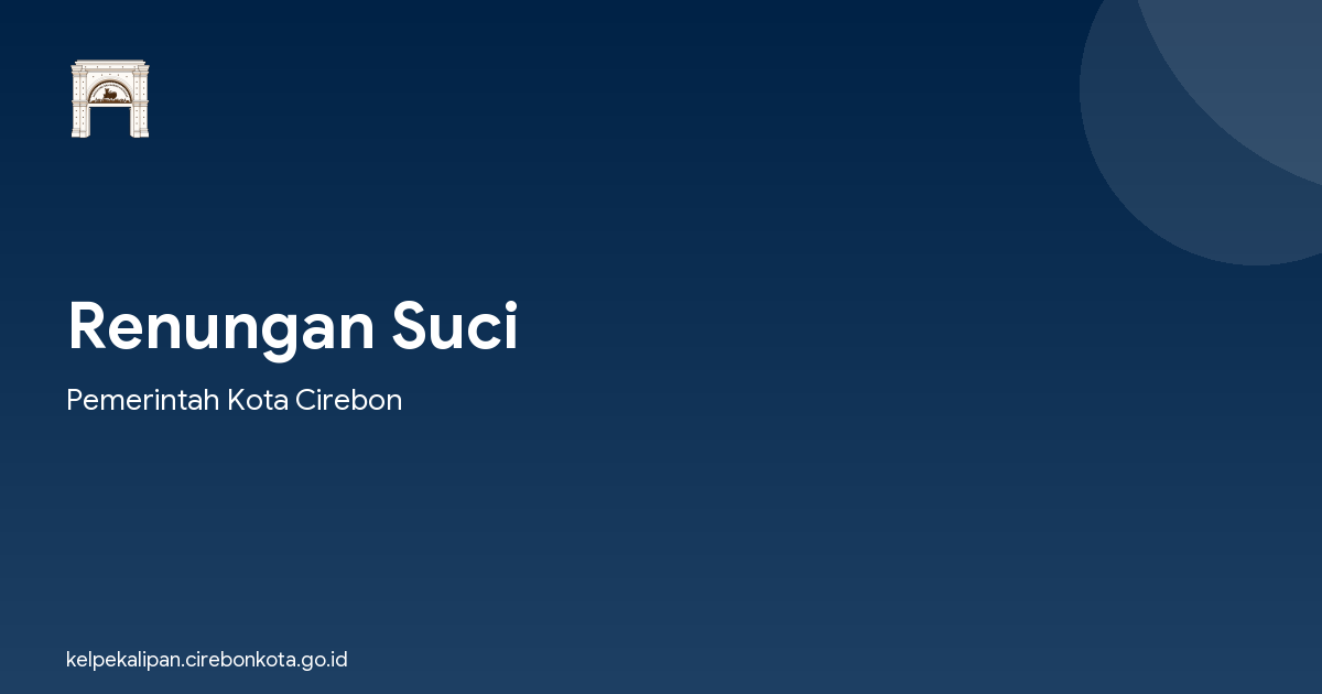 Renungan Suci
