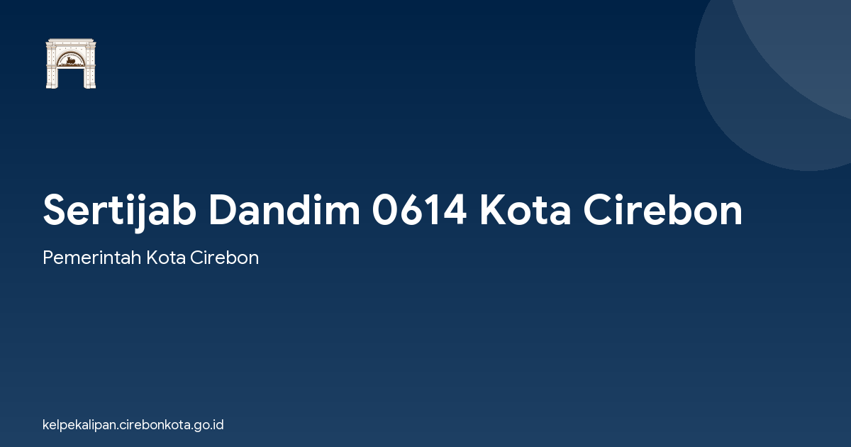 Sertijab Dandim 0614 Kota Cirebon