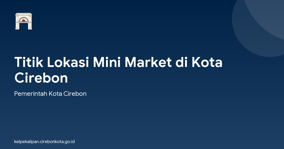 Titik Lokasi Mini Market di Kota Cirebon
